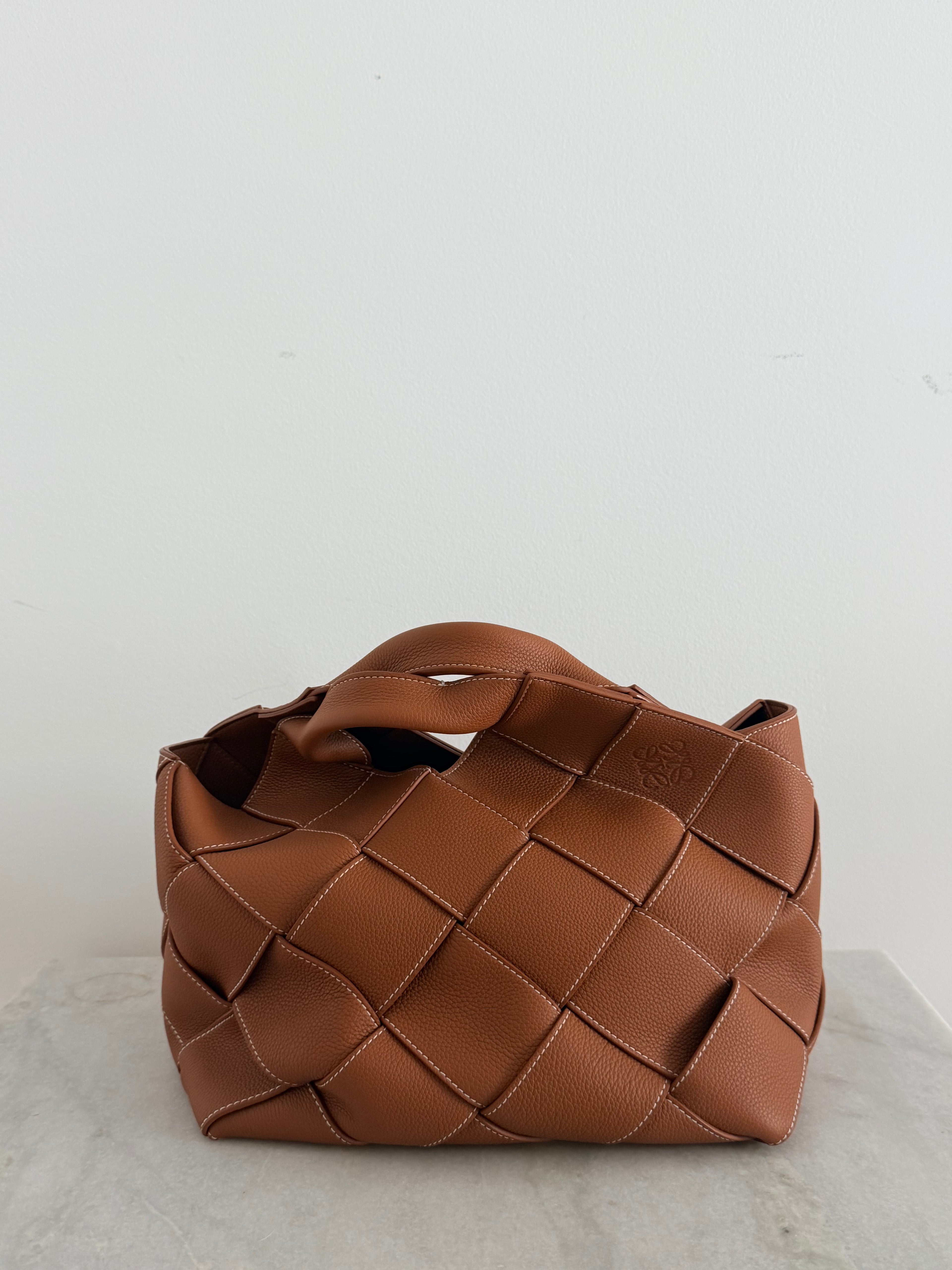 Loewe calfskin woven bag